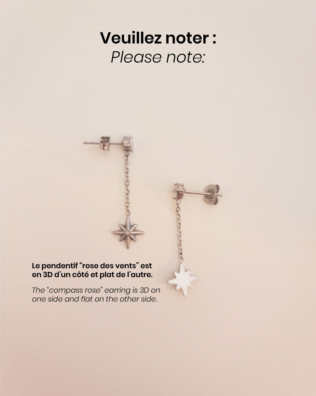 Boucles d'oreilles Cromer (paire asymétrique)