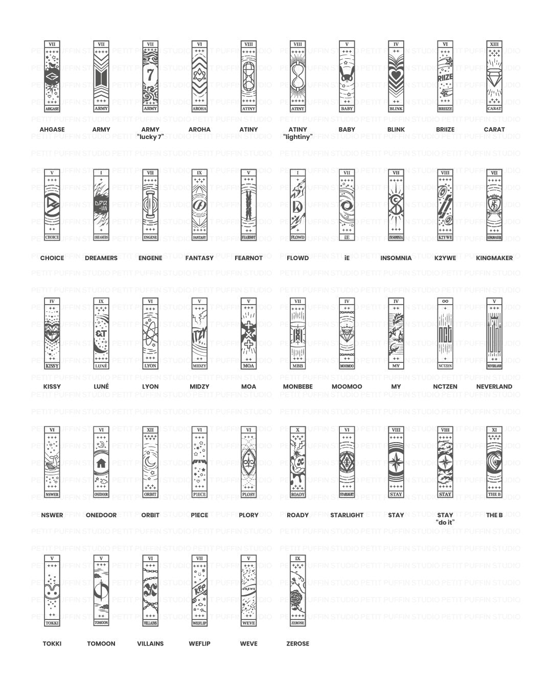 K-pop Fandom Tarot - Personalised Stainless Steel Necklace