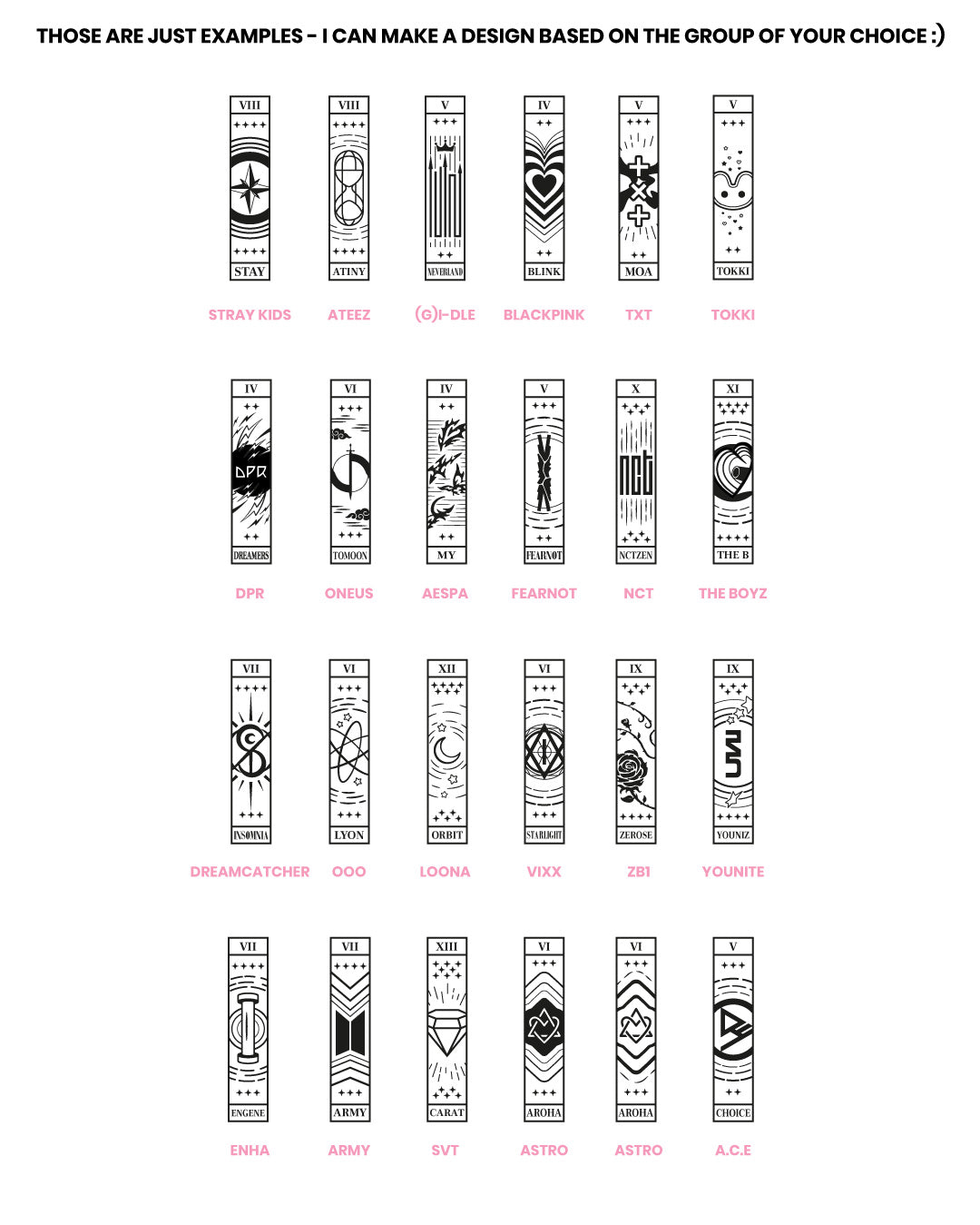 Fandom Tarot - Collier en acier inoxydable PERSONNALISÉ