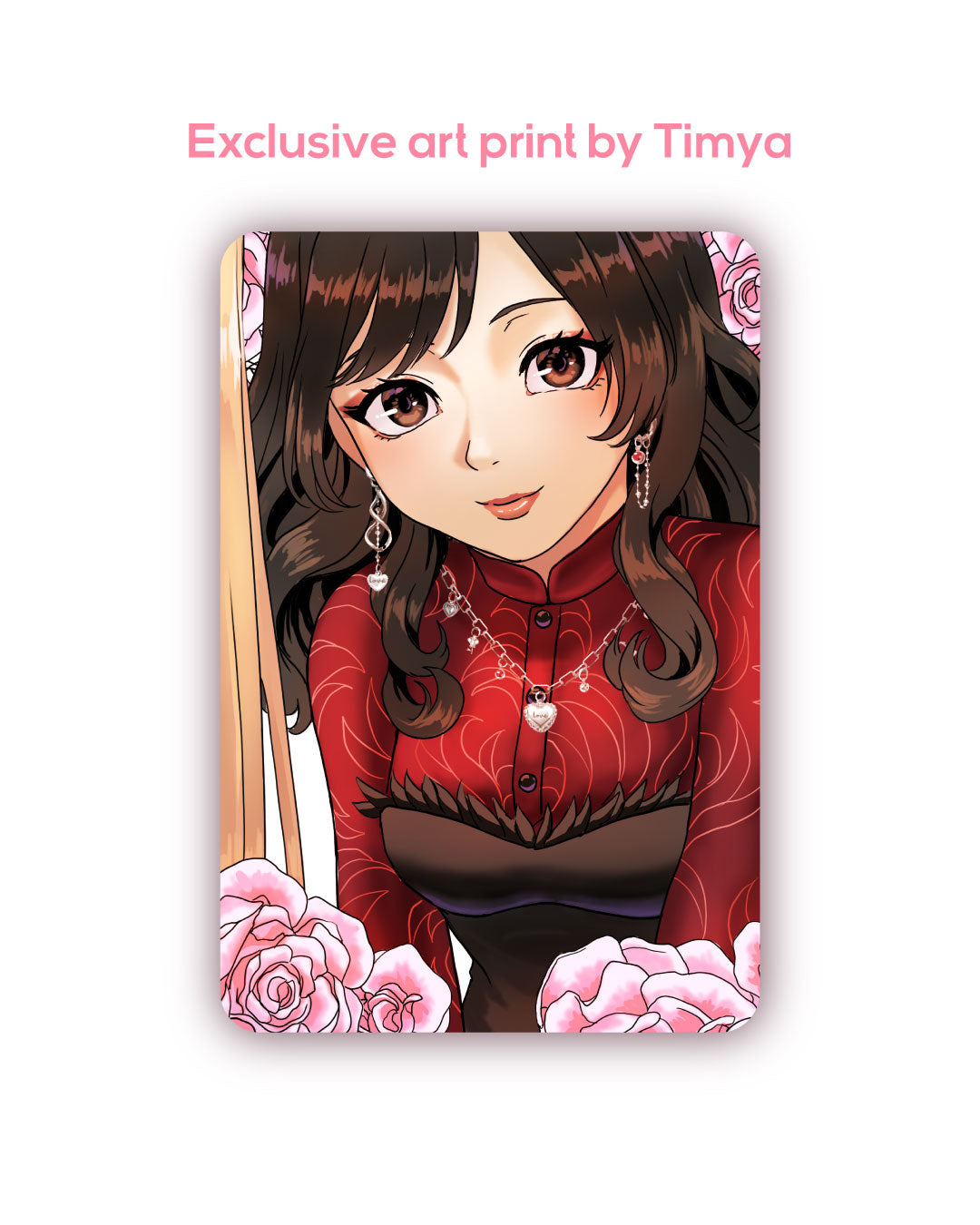 Valentine's Day '26 exclusive necklace + art print by Timya ❤