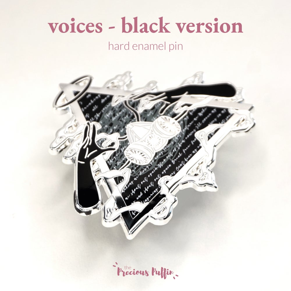 Voices enamel pins