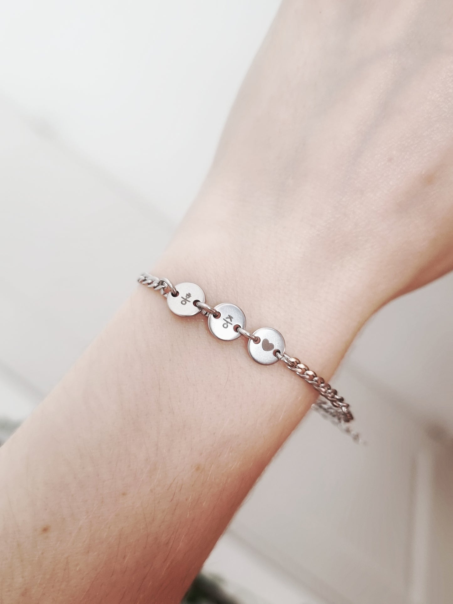 Bias "Linked Charms" Bracelet! Personalised Bracelet!