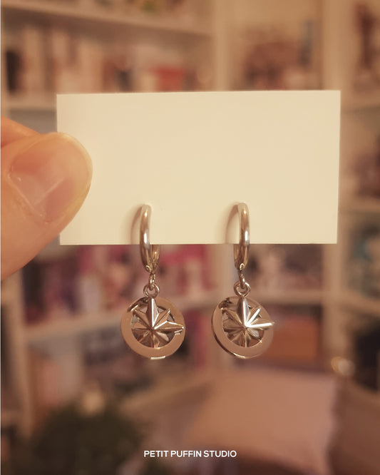 Boucles d'oreilles Boussole (paire)