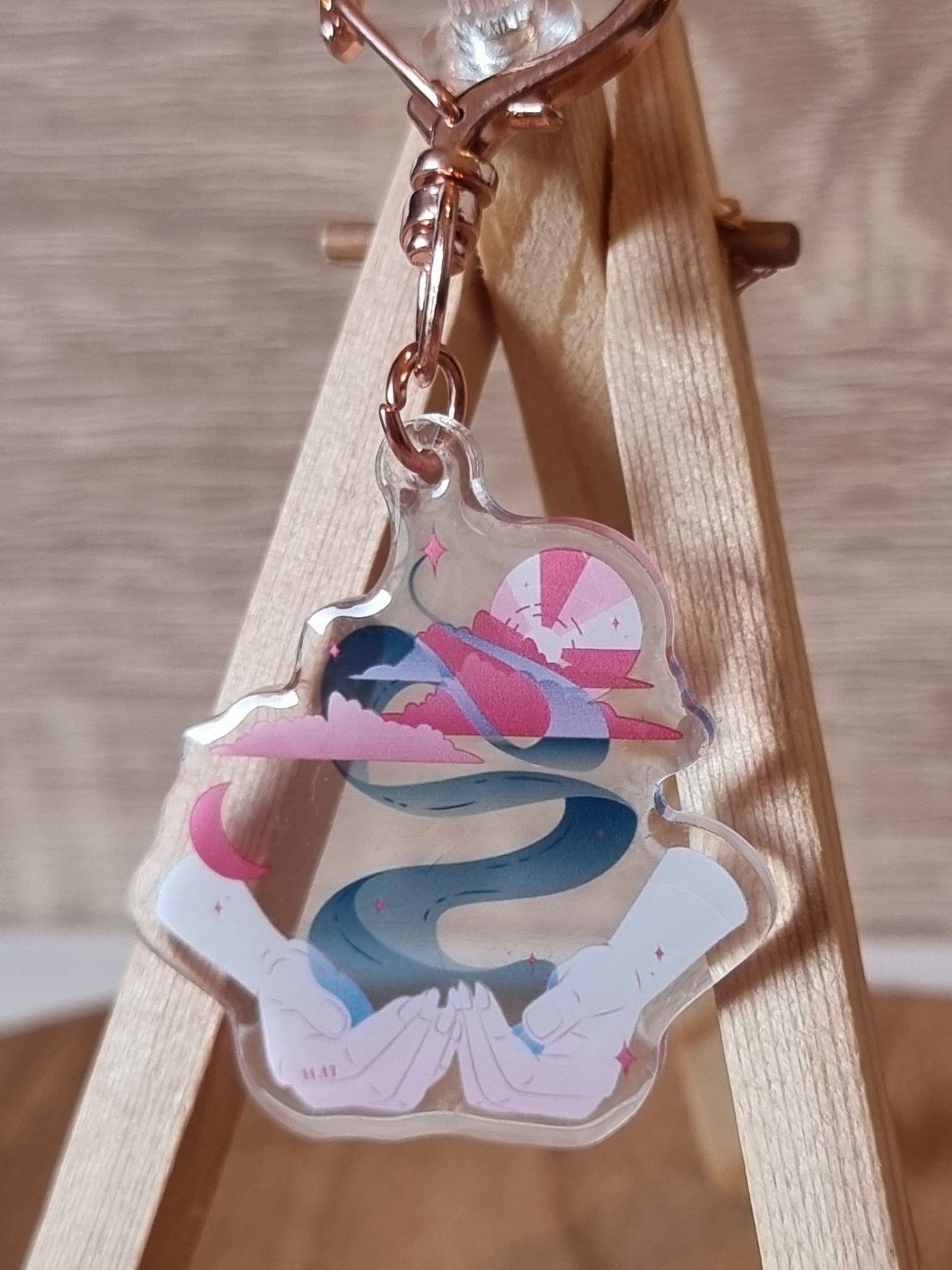 "MIST" acrylic keychain