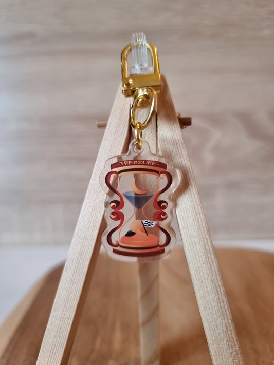 "Hourglass" acrylic keychain