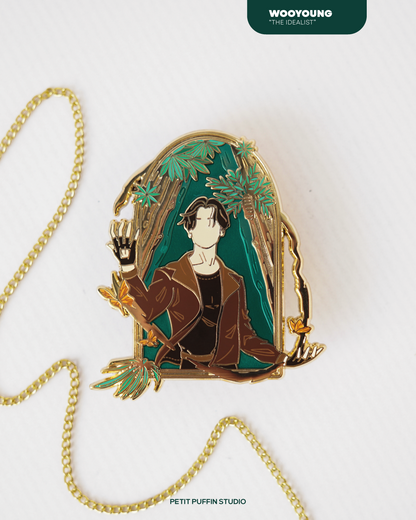 Enter the New World - Enamel pin full set