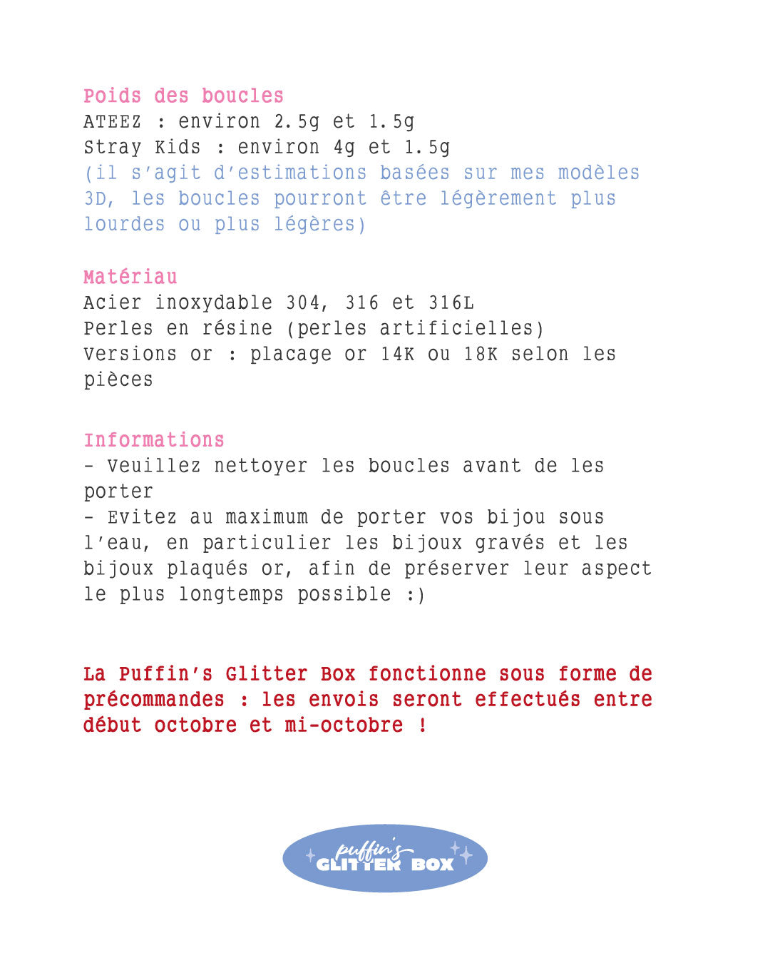 Puffin's Glitter Box - ton bijou kpop mensuel !