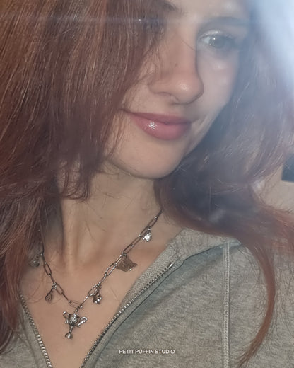 Burnin' Tires - Charm necklace