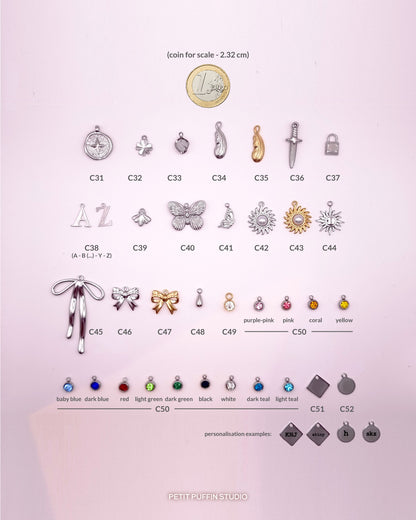 Colliers à charms k-pop à personnaliser ! 🤍