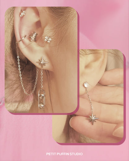 Cromer Earrings (asymmetrical pair)