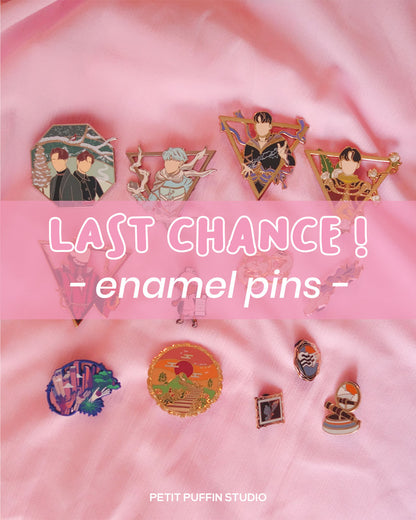 LAST CHANCE - Various enamel pins!