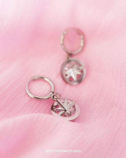 Boucles d'oreilles Boussole (paire)