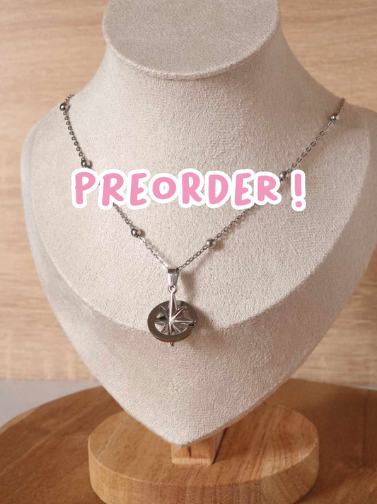 [ PRÉCOMMANDE ] Boussole "Nachimbong" - Collier (acier inoxydable)