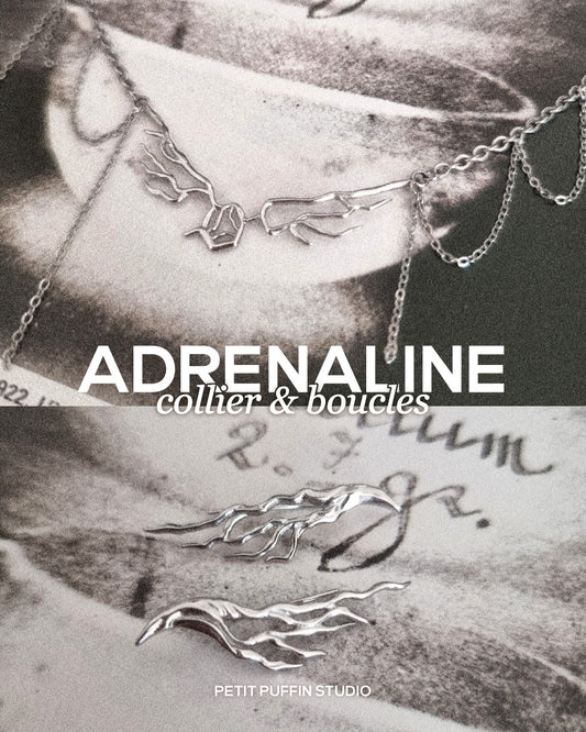 Adrenaline - Set of earrings and necklace
