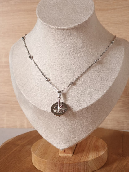 Boussole "Nachimbong" - Collier en acier inoxydable