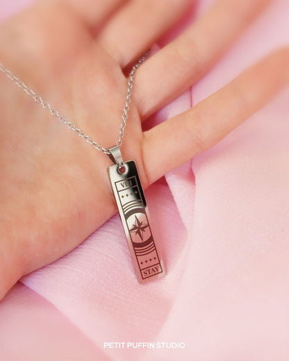 Fandom Tarot - Collier en acier inoxydable PERSONNALISÉ
