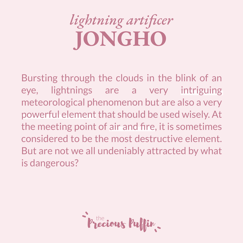 Lightning Artificer Jongho enamel pin