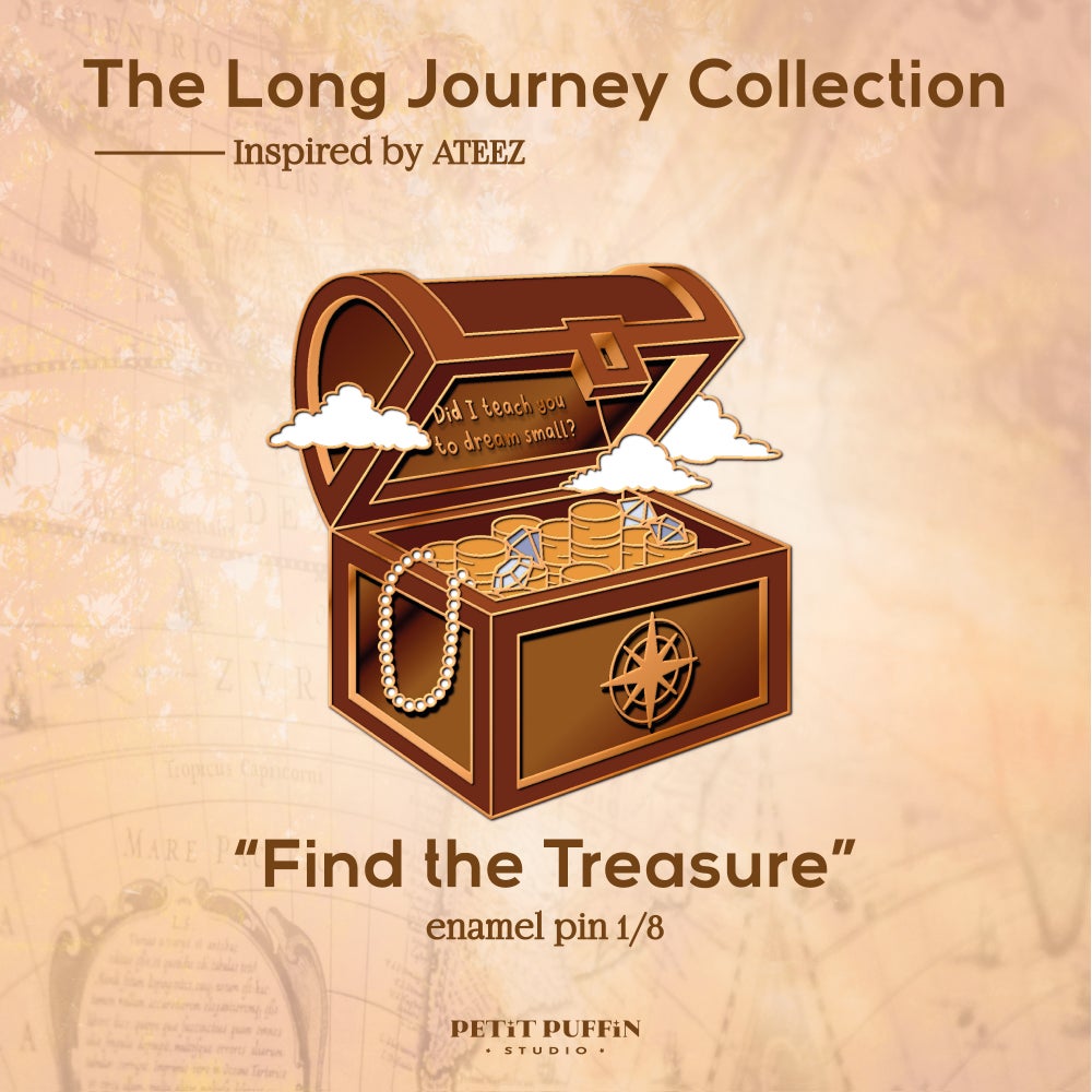the long journey - "treasure" enamel pin