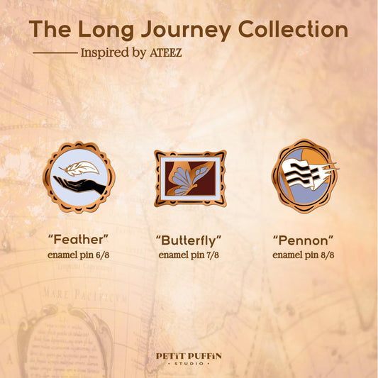 the long journey - "pennon" enamel pin