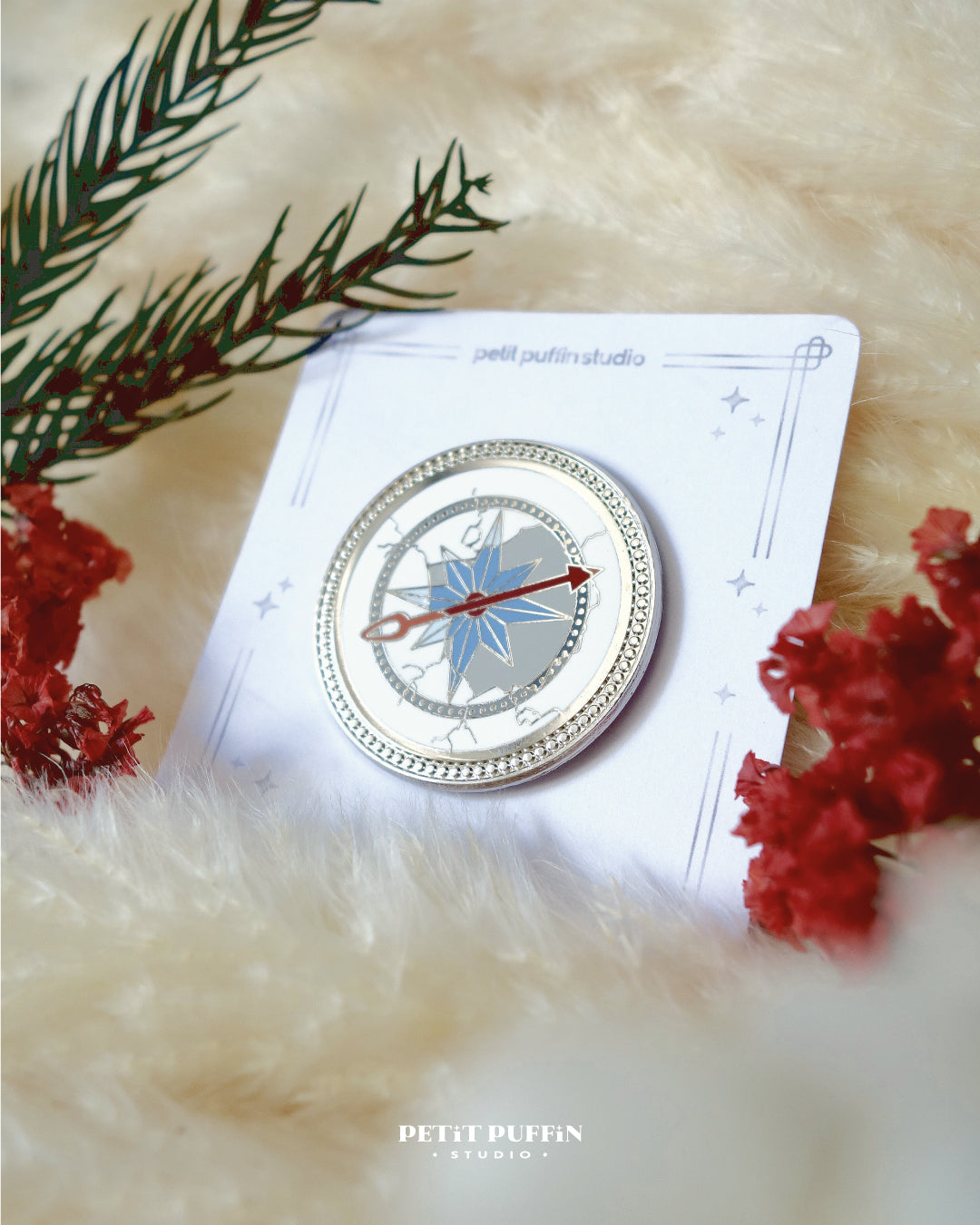SKZ Broken Compass Enamel Pin