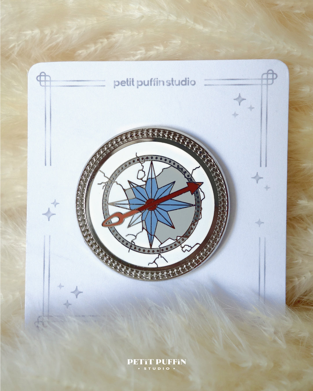 SKZ Broken Compass Enamel Pin